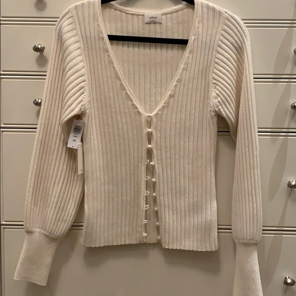 Aritzia Sweaters - NWT Aritzia Wilfred Pearl cardigan
